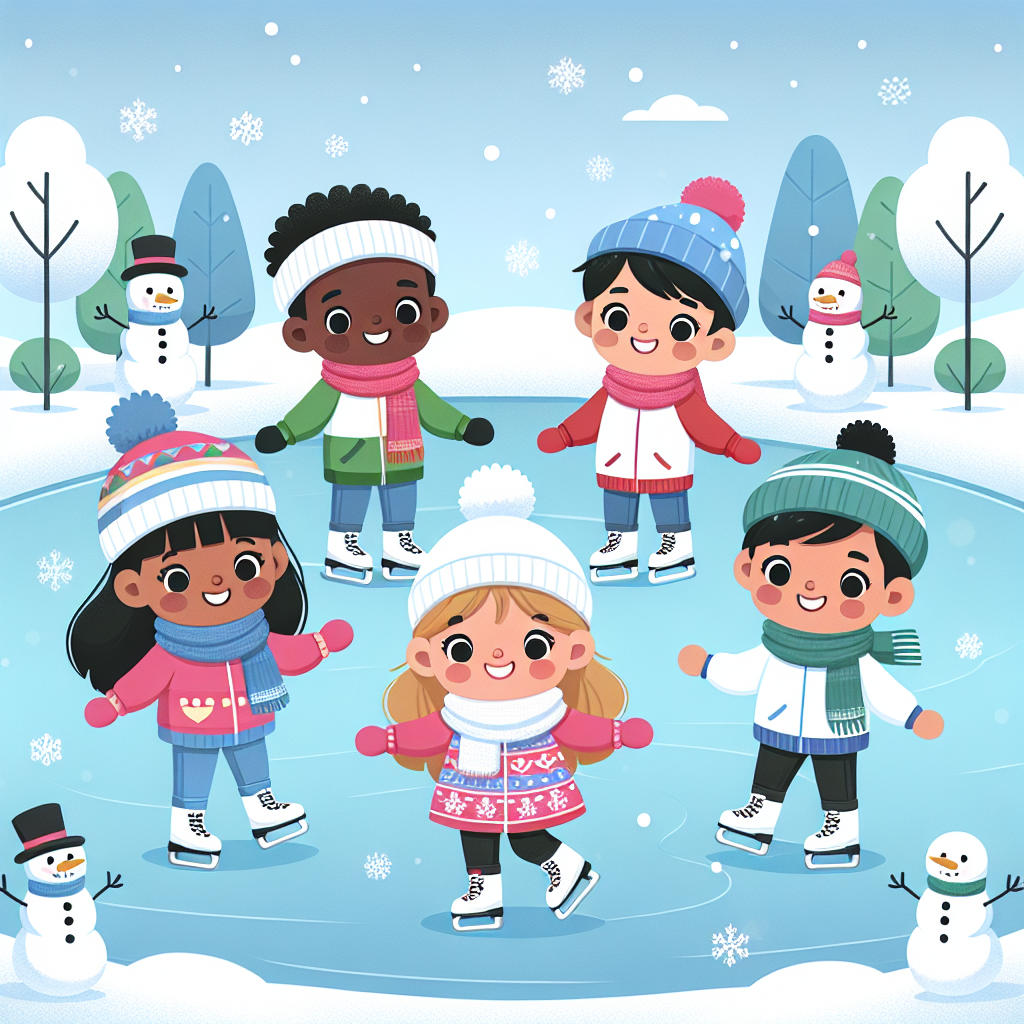 Winter Wonderland Skating Party Paint By Color