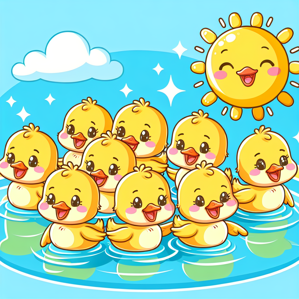 Sunny Day With The Ducklings Painting Number Kit