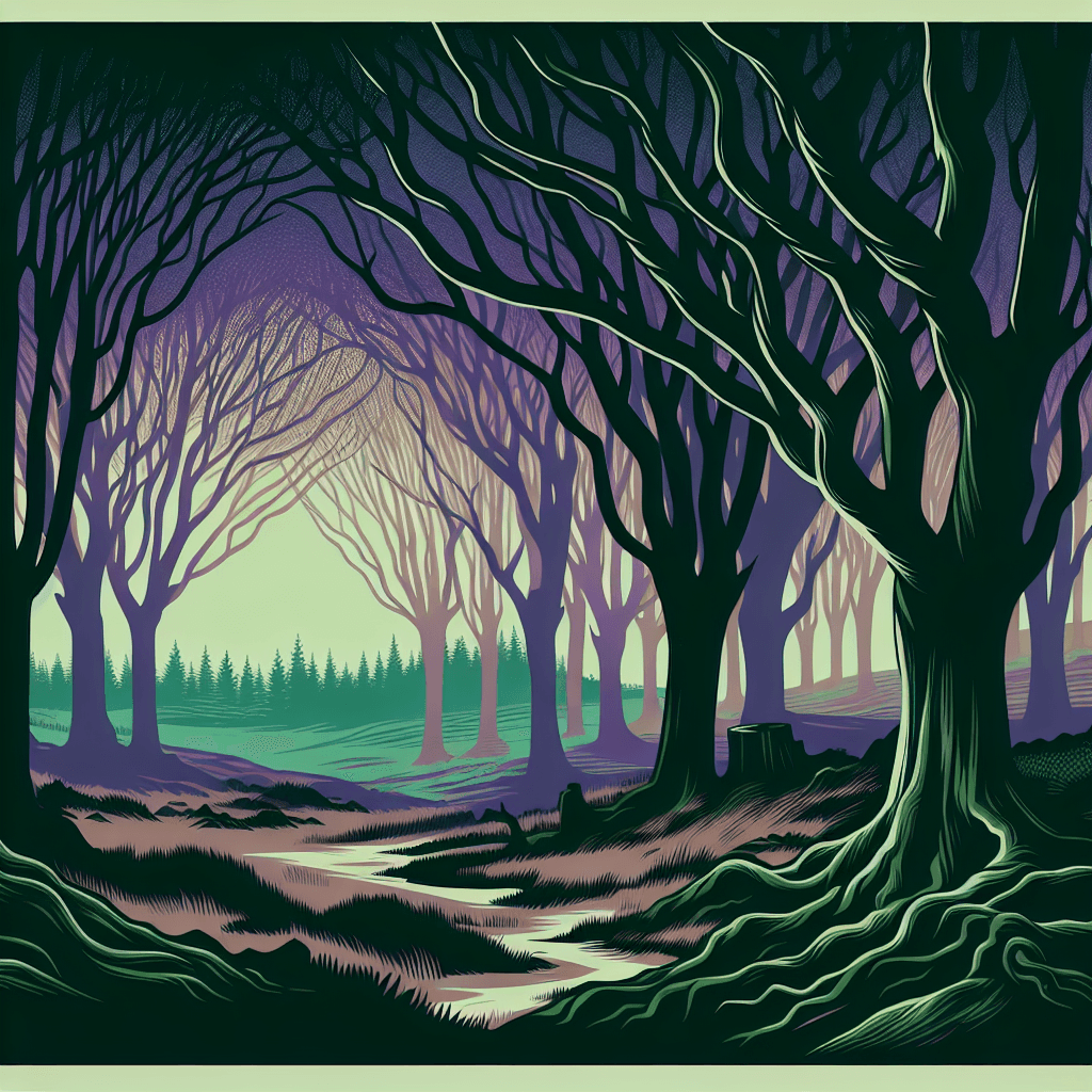 Celtic Twilight Woods Number Painting