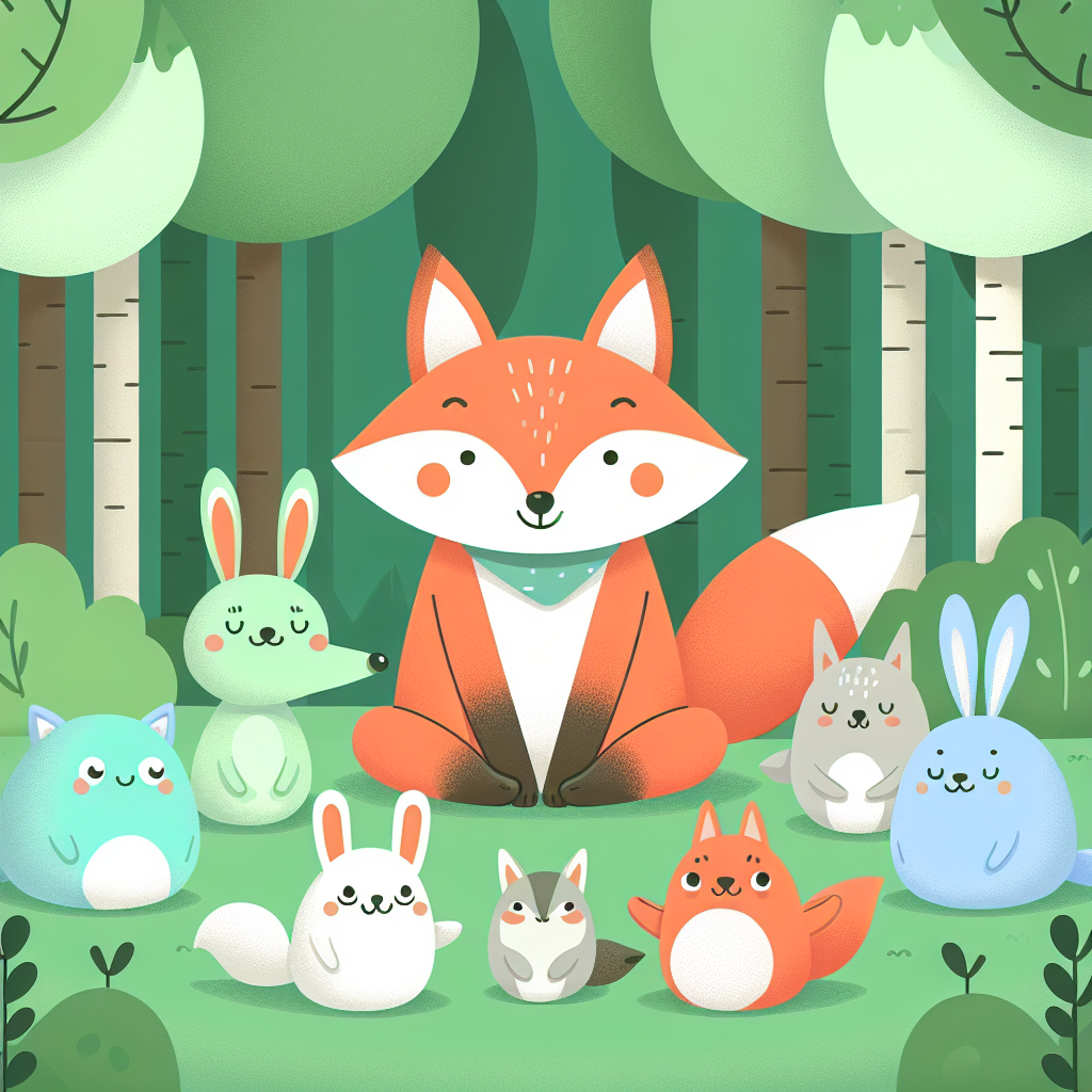 Friendly Fox And Forest Friends Paint By Numbers