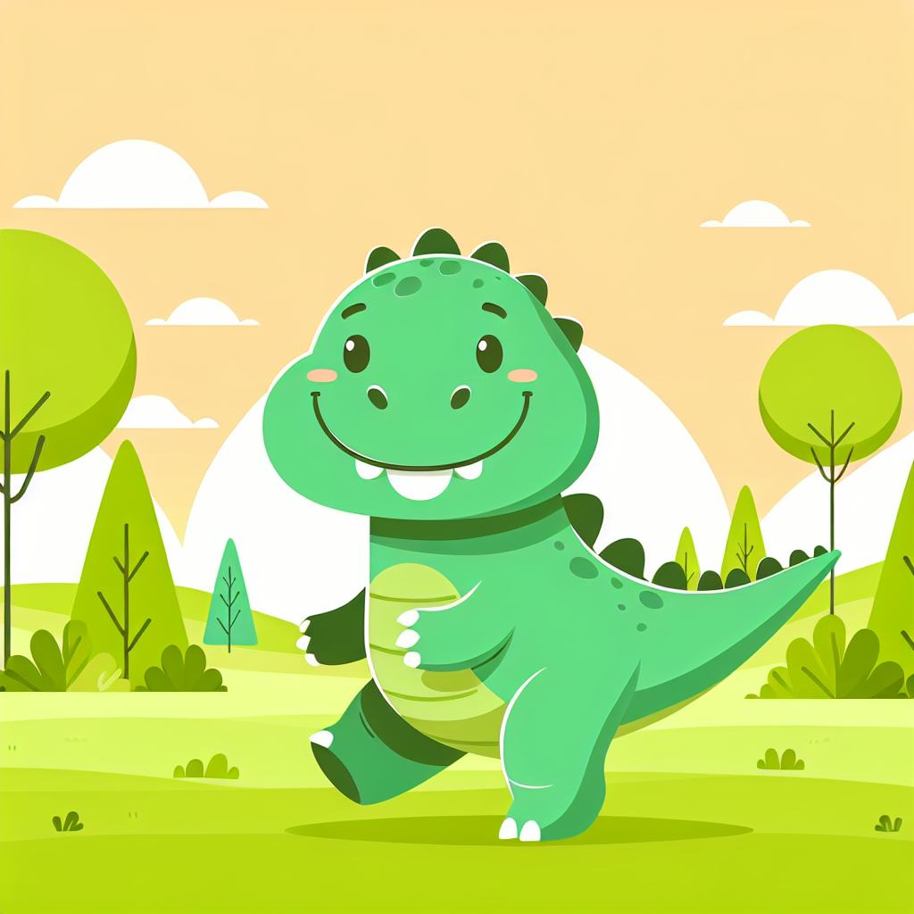 Gentle Dinosaur Painting By Numbers Kit