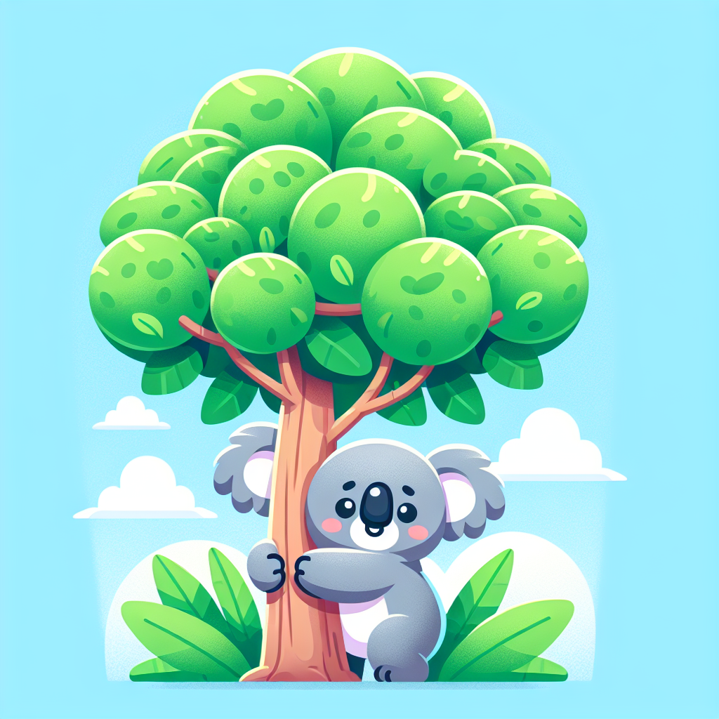 Cuddly Koala In The Tree Painting Number Kit