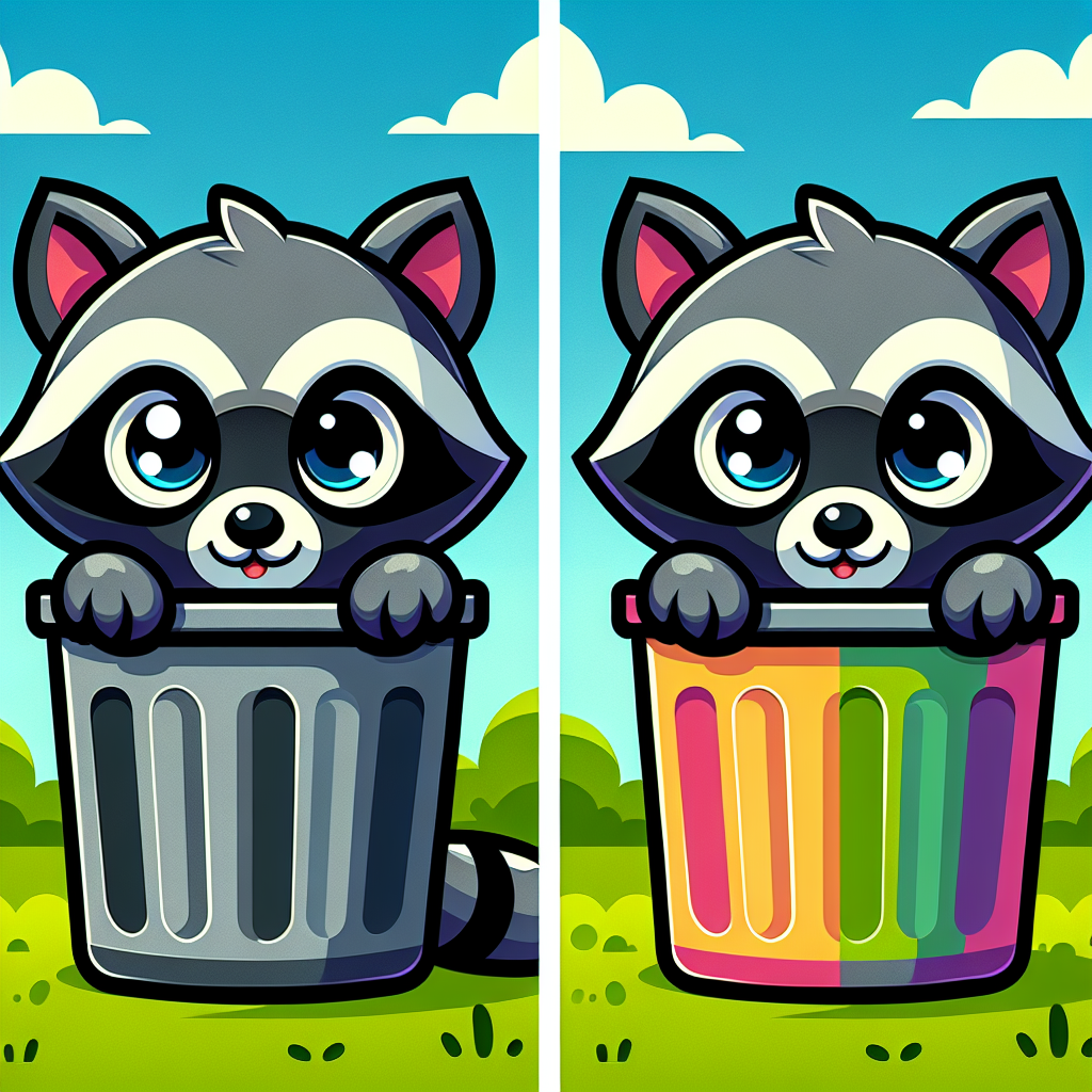 Cheeky Raccoon Paint By Color