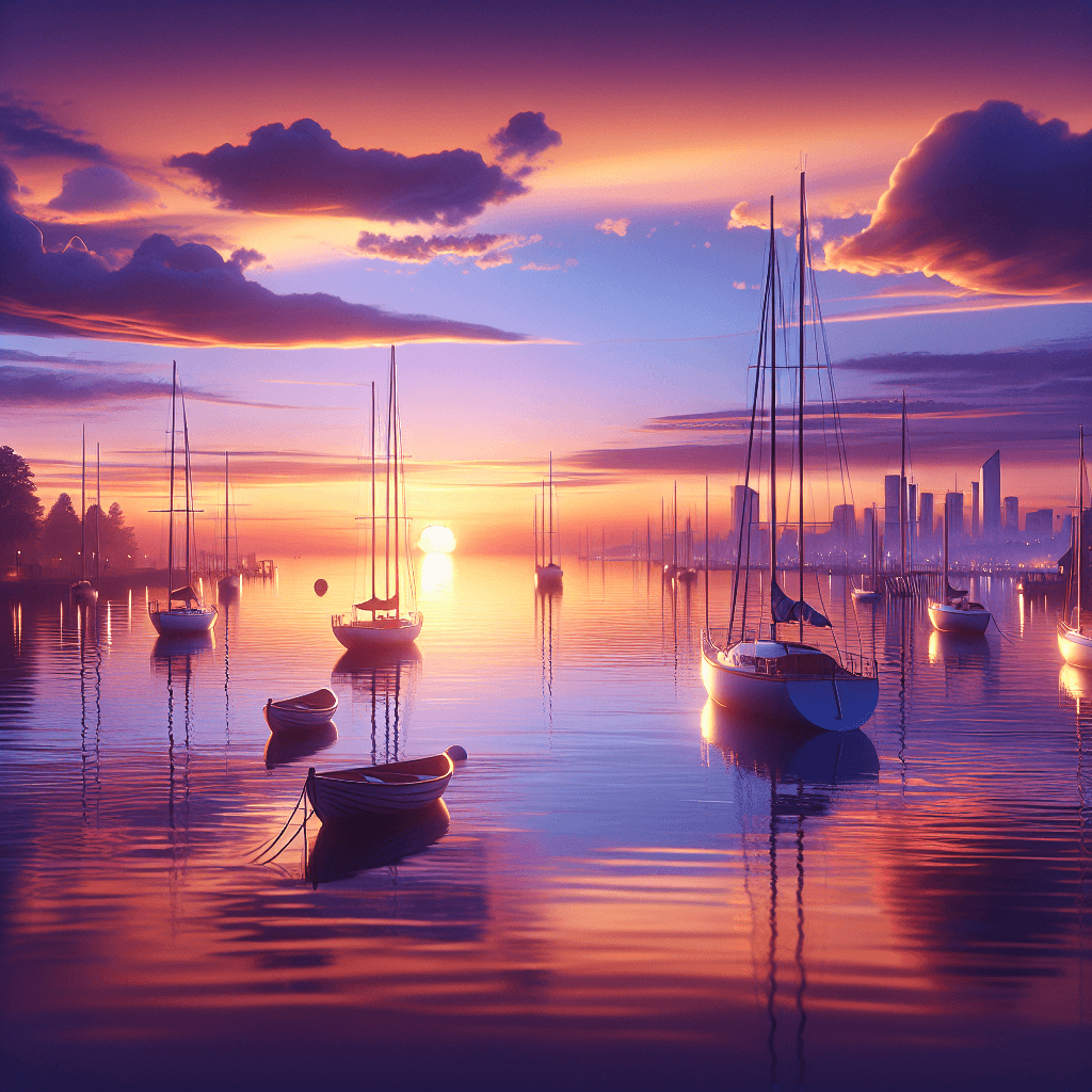 A Tranquil Harbor Painting By Numbers Kit