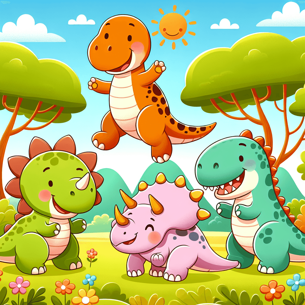 Doodle Dinosaur Land Numbered Painting Kits