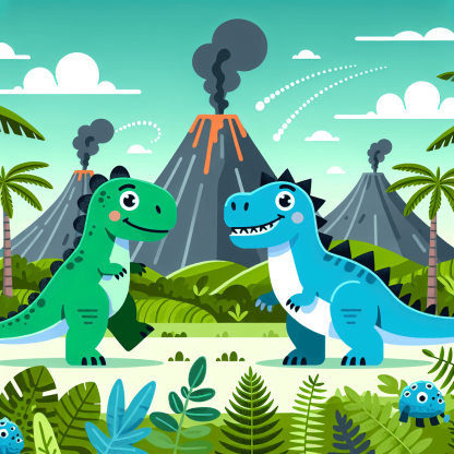 Dinosaur Park Paint By Color