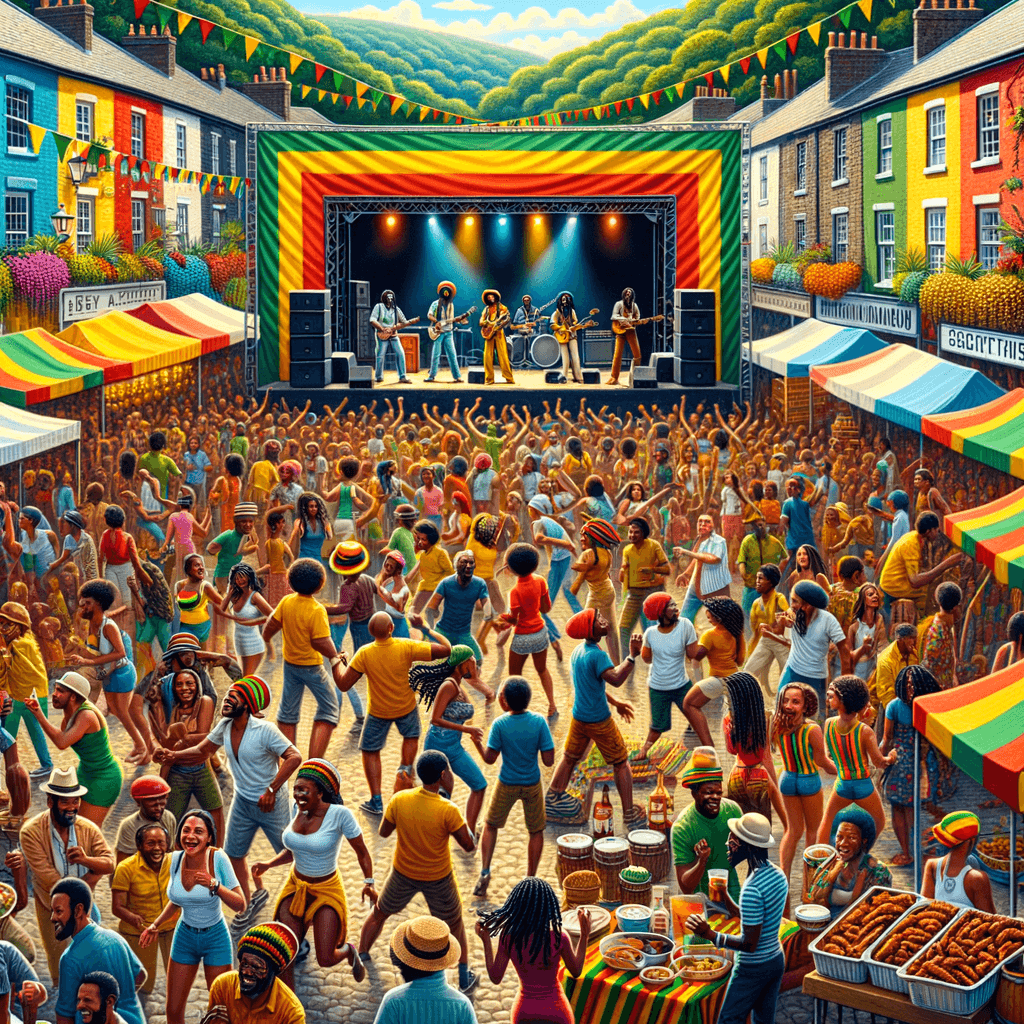 Kingston Reggae Festival - Jamaica Paint By Numbers Kits