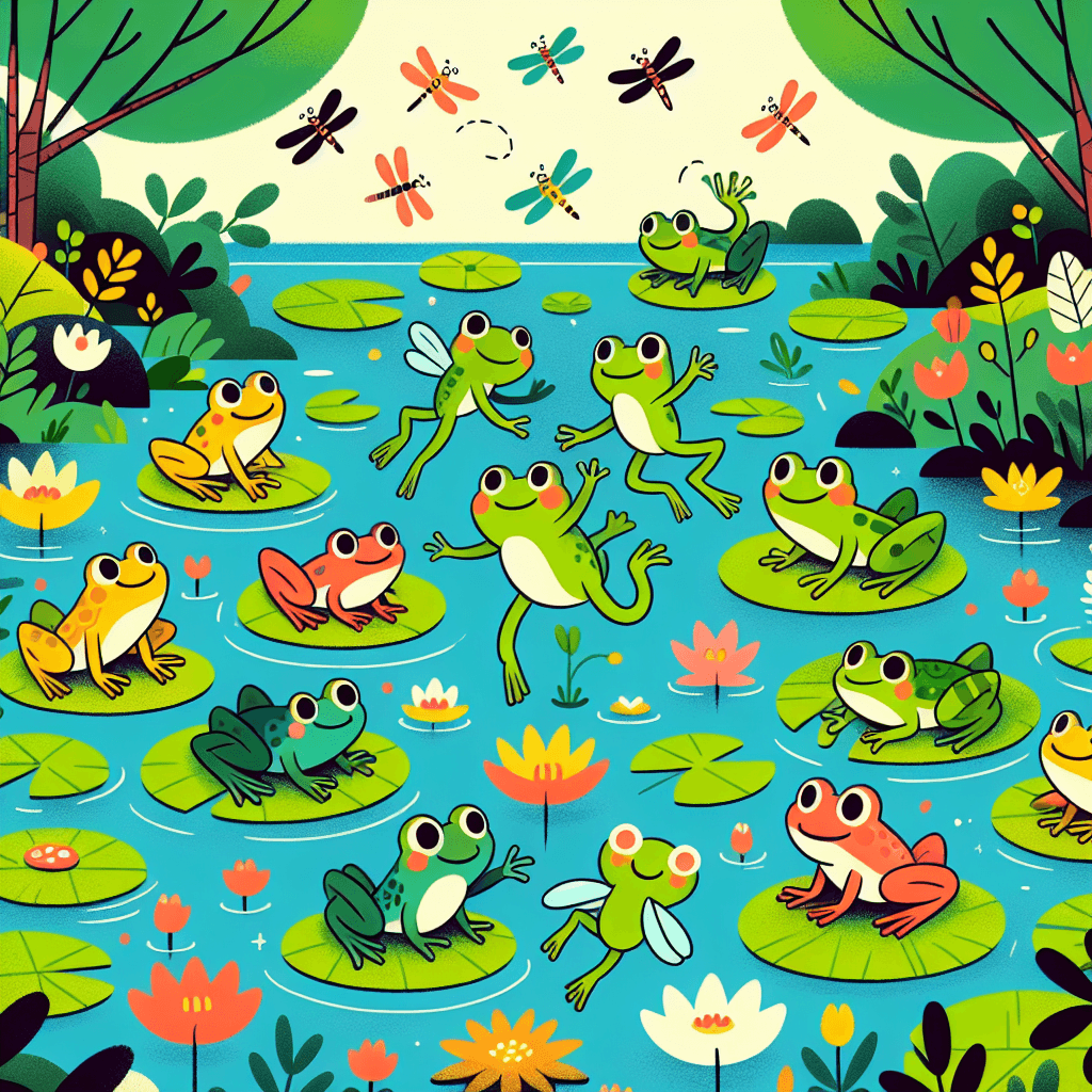 Silly Frog Pond Paint By Color