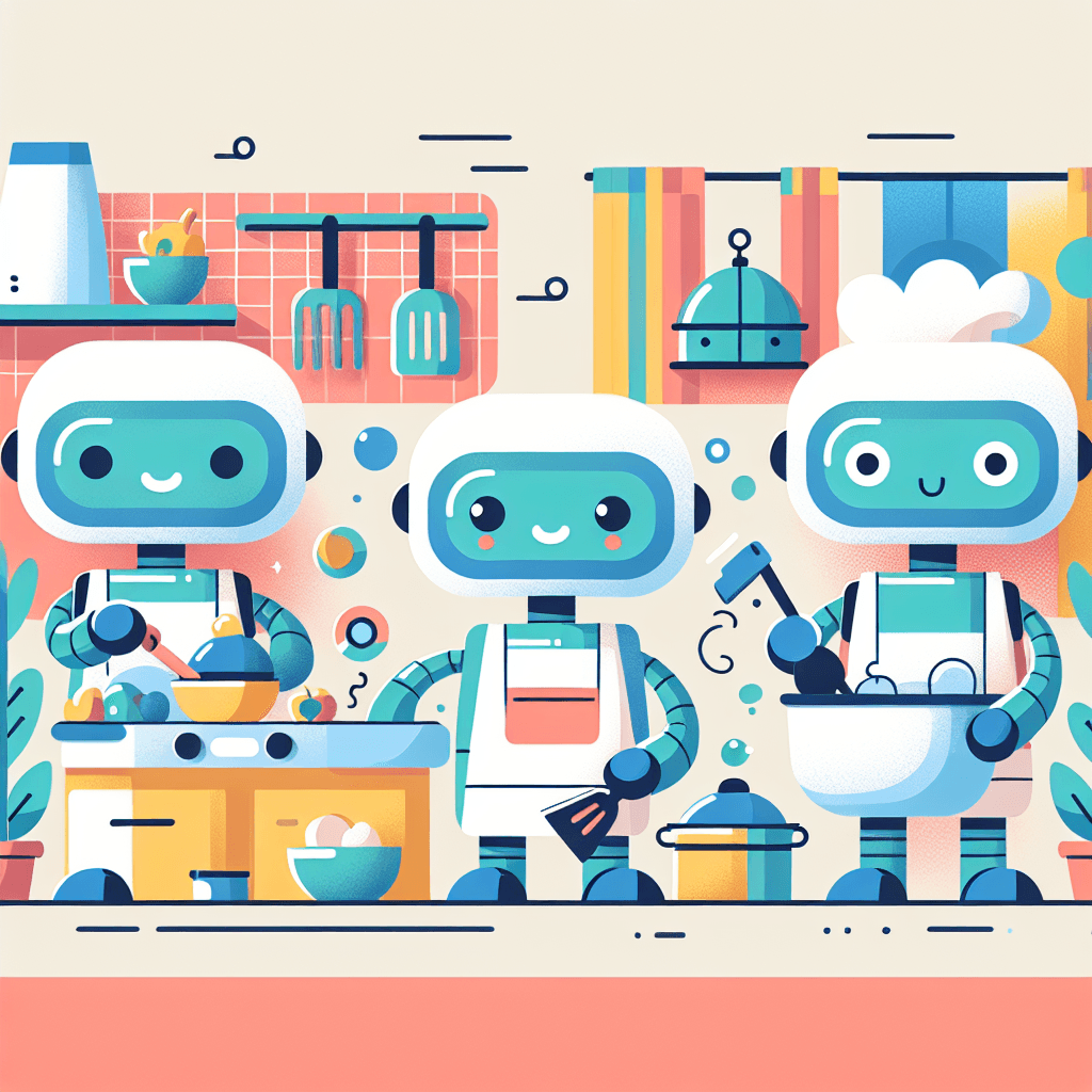Robot Helpers In Action Paint By Numbers Art