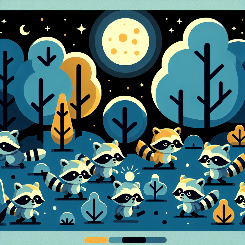 Raccoon Riddle Quest Paint By Numbers Art