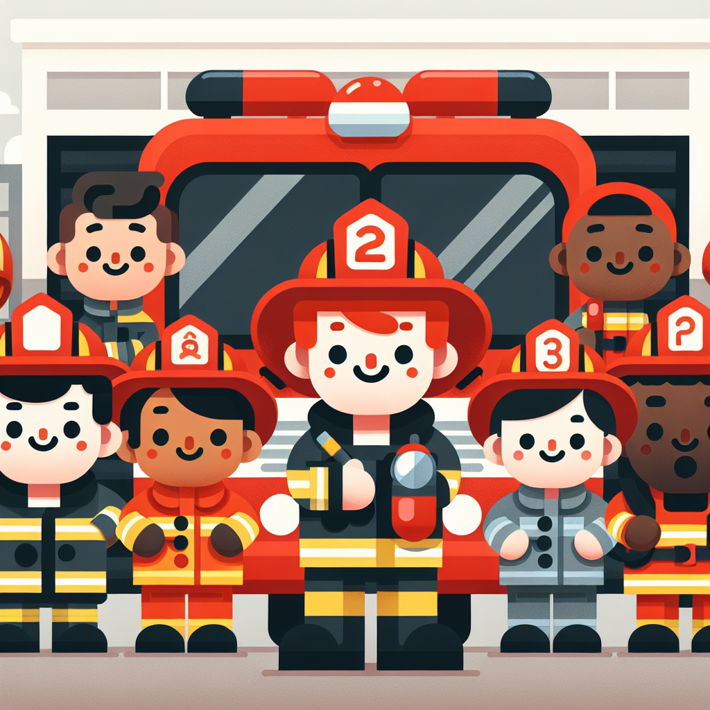 Courageous Firefighters Paint By Number