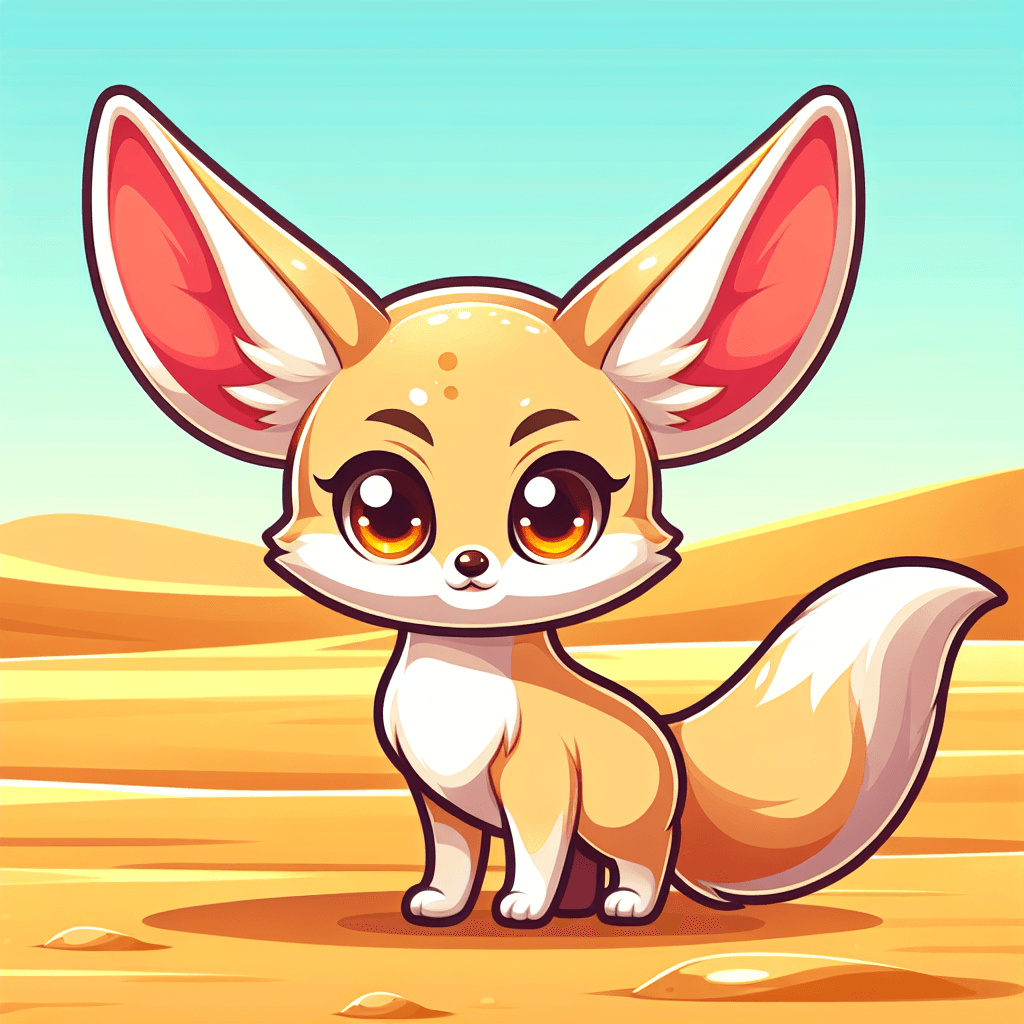 Feisty Fennec Fox Painting Number Kit