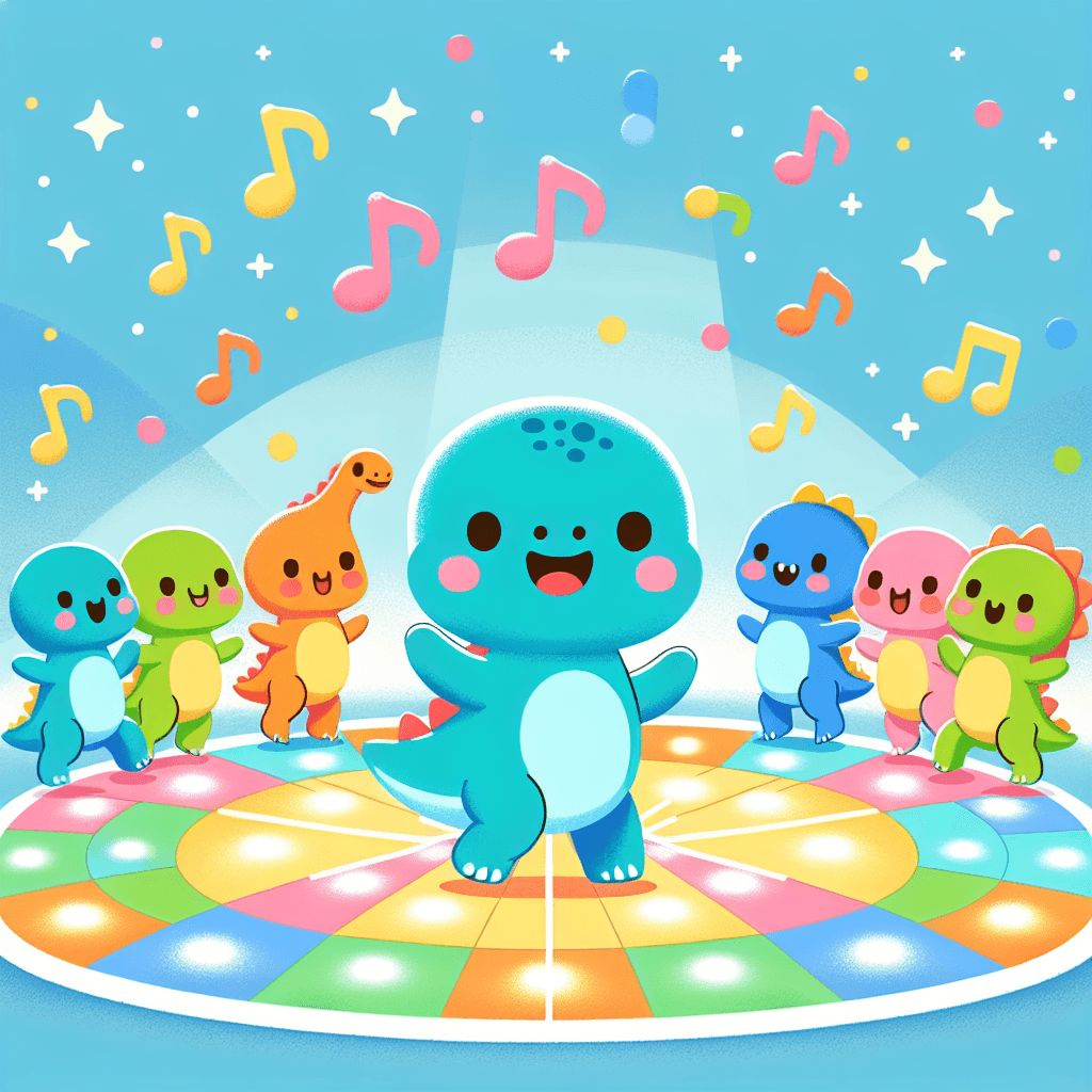 Dino Disco Party DIY Paint By Numbers