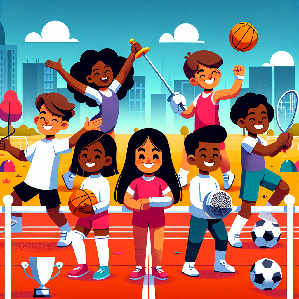 Colorful Sports Day Numbered Painting Kits