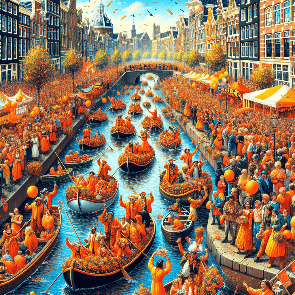 Koninginnedag (King's Day) - Amsterdam Paint By Numbers Art