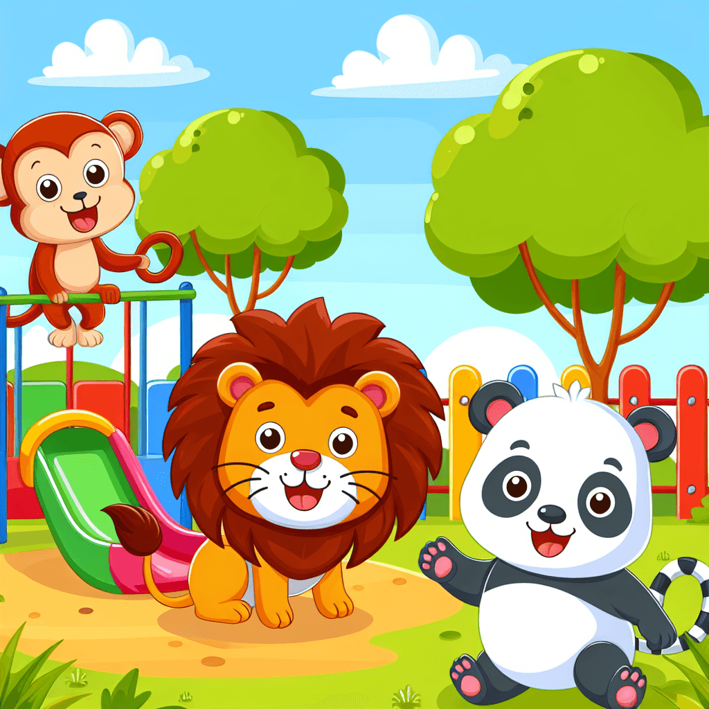 Playful Zoo Animals Number Painting