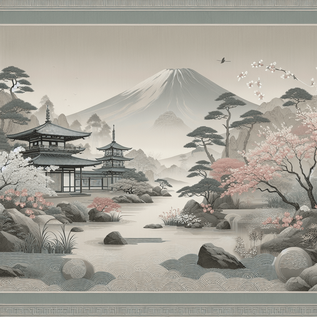 Japan's Tranquil Elegance Painting By Numbers Kit