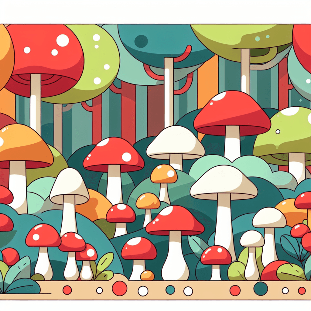 Magical Mushrooms Paint By Number
