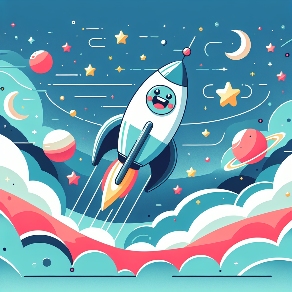 Fun Space Rocket Paint By Numbers