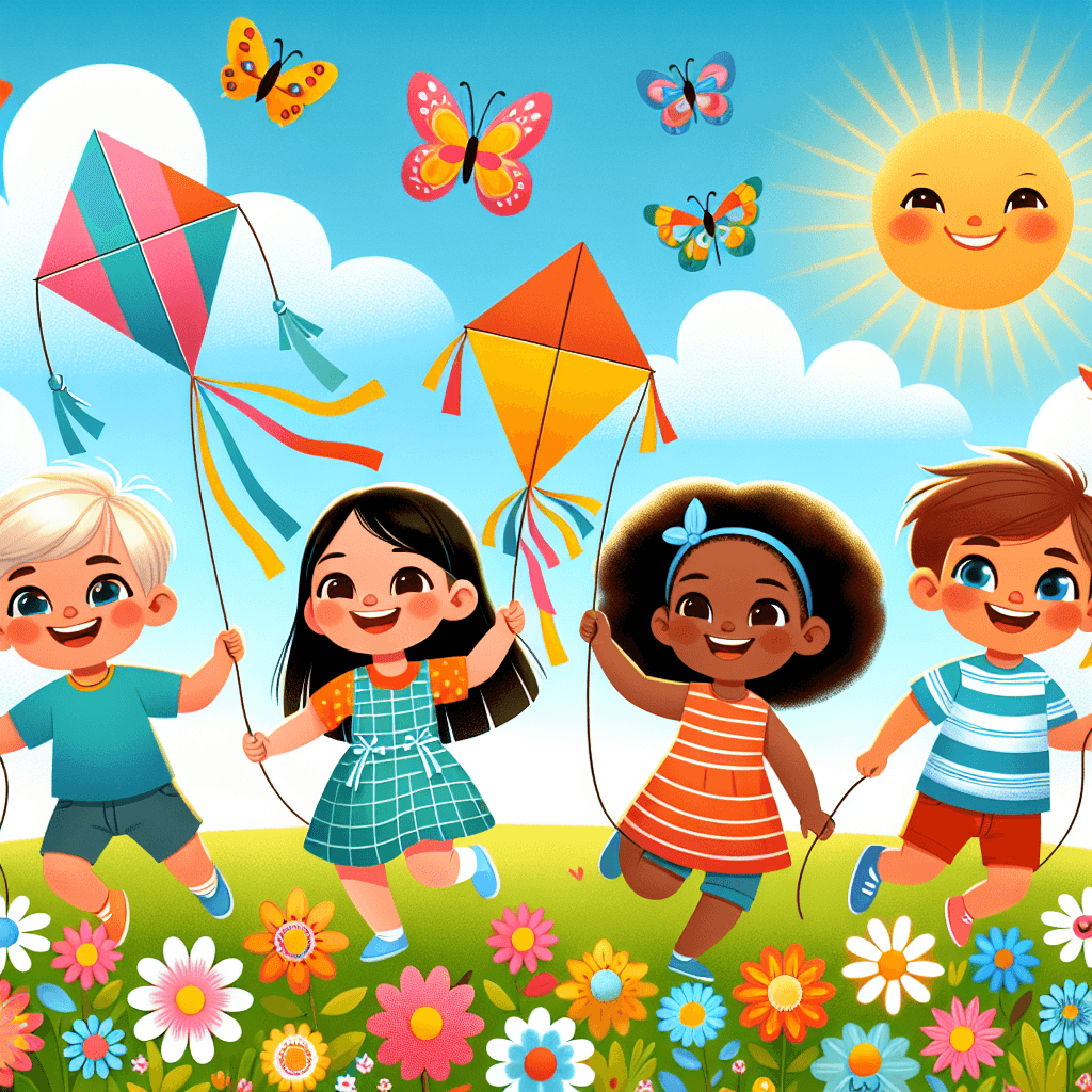 Kites And Sunshine Paint By Numbers Art