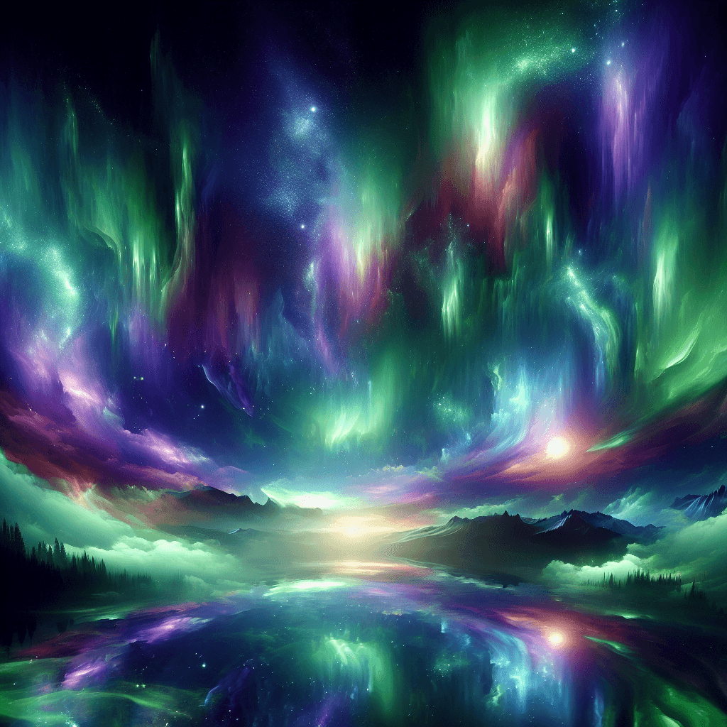 Mystical Aurora Night Paint By Number