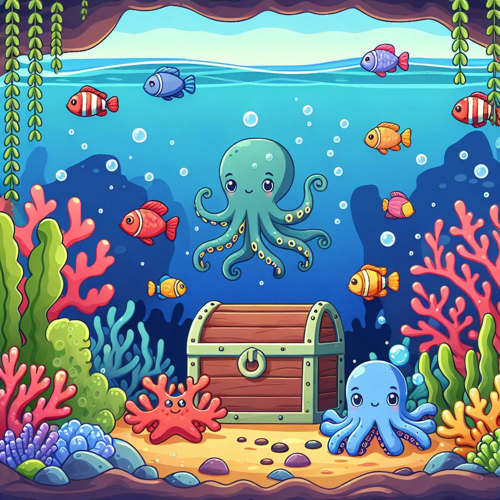Underwater Treasure Cove DIY Paint By Numbers