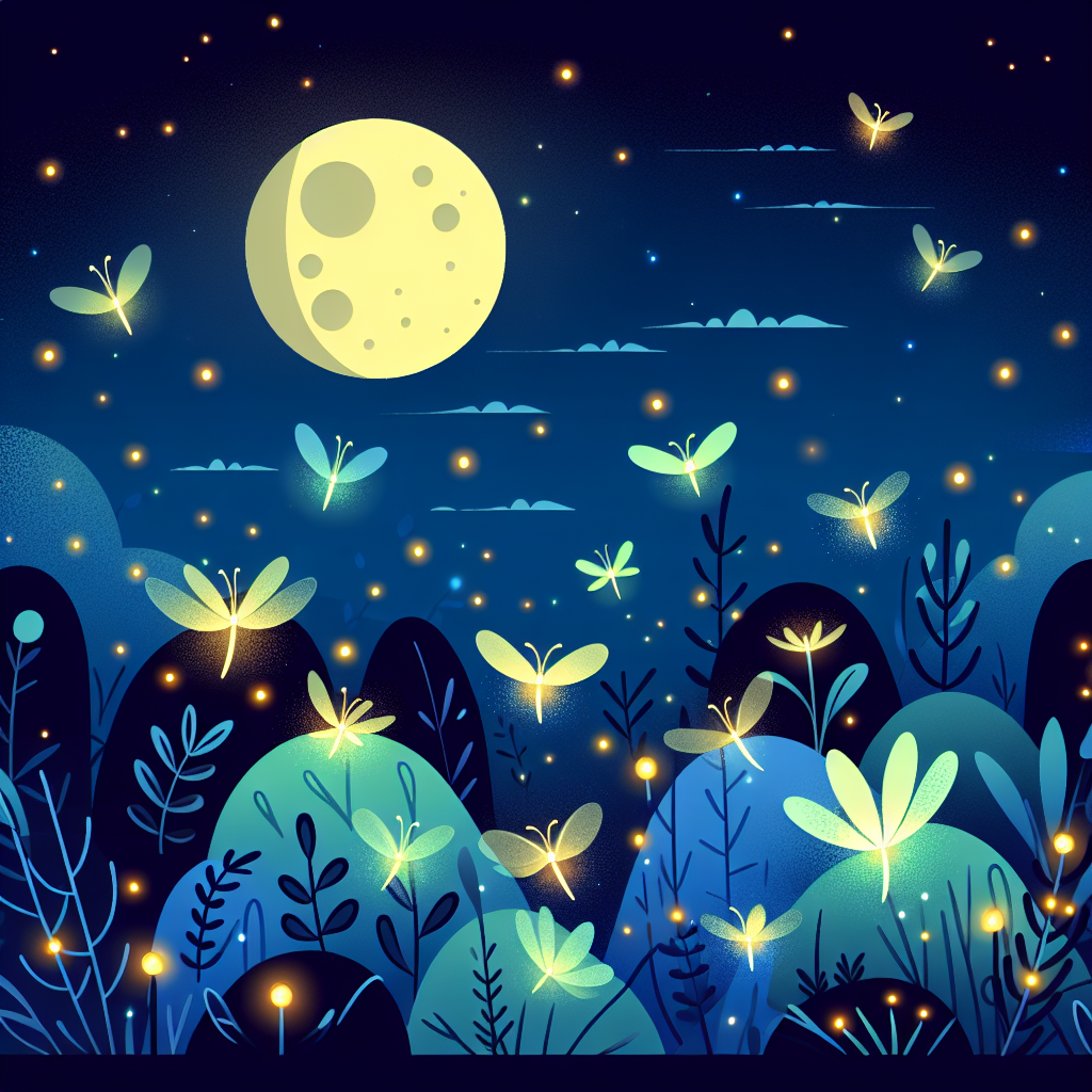 Fluttering Fireflies Numbered Painting Kits