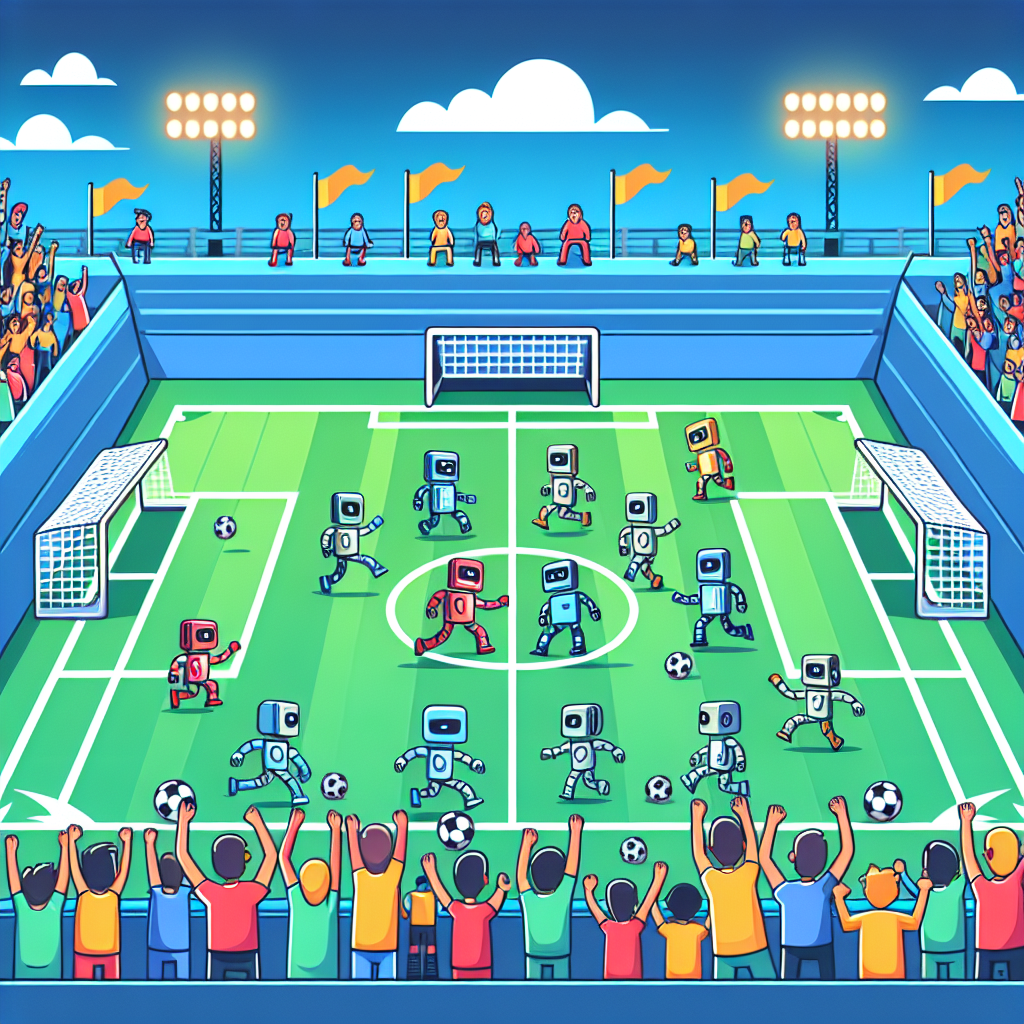 Robot Soccer Championship Painting By Numbers Kit