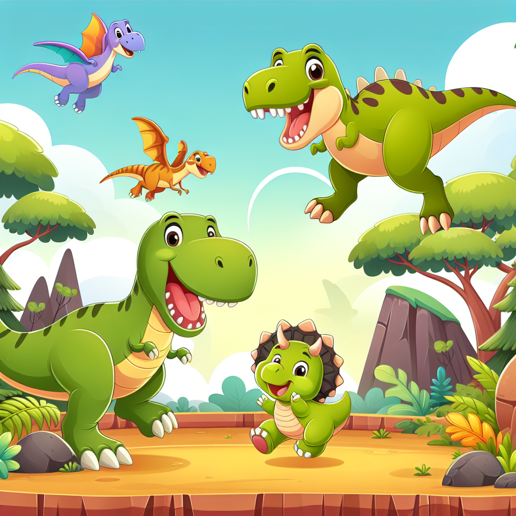 Adventurous Dinosaur Friends Numbered Painting Kits