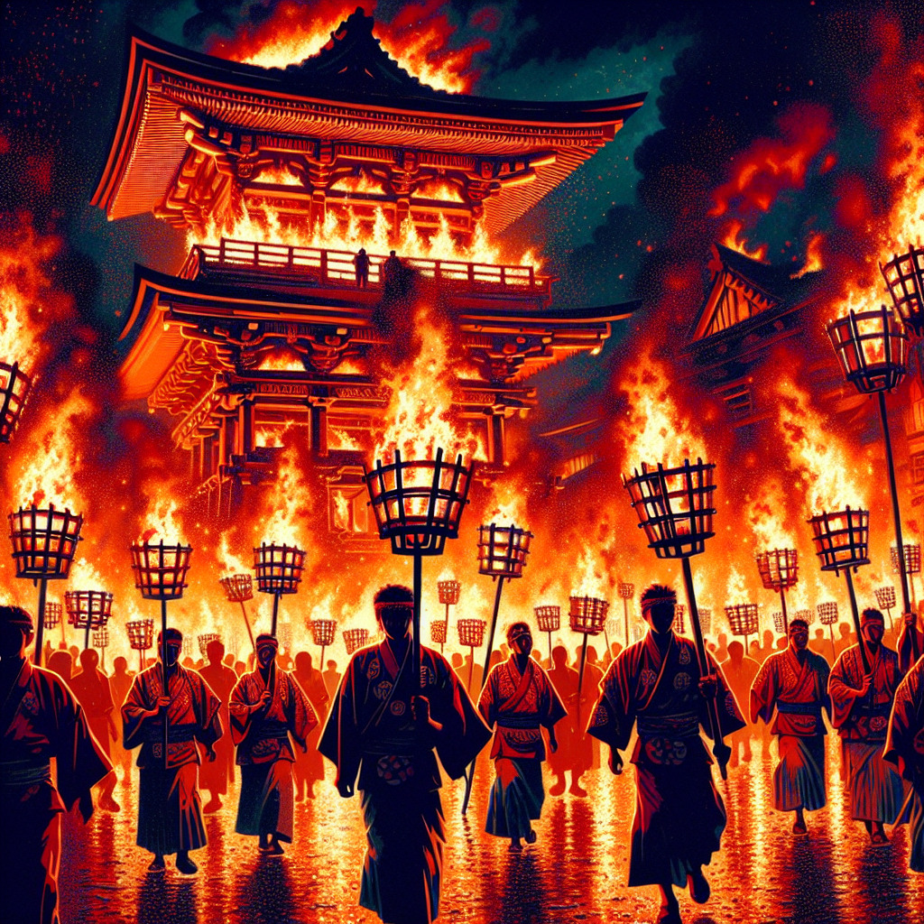 Noto Peninsula Fire Festival - Japan Painting By Numbers Kit
