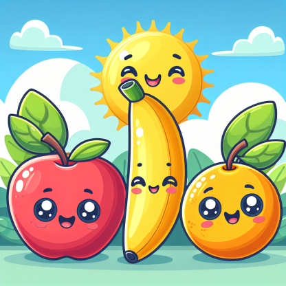 Fun Fruit Friends Numbered Painting Kits