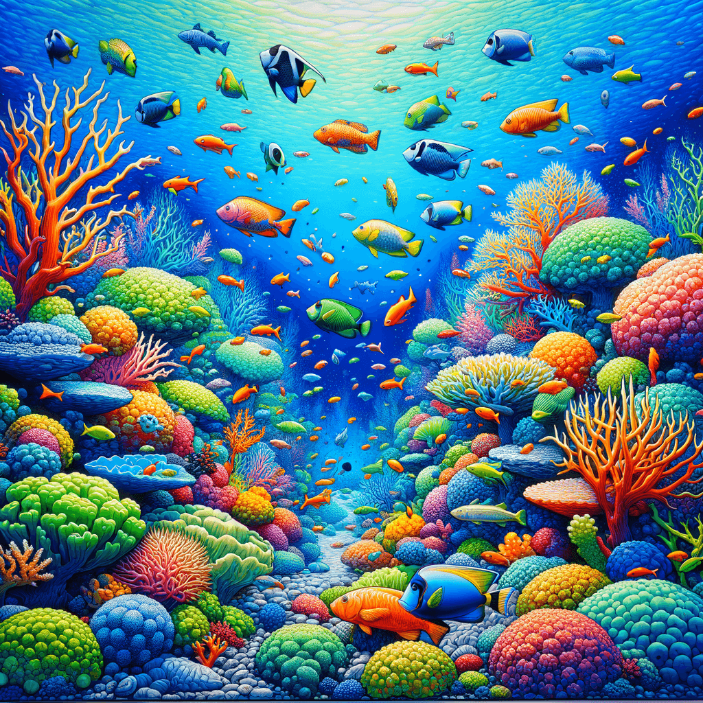 Undersea Coral Adventure Number Painting