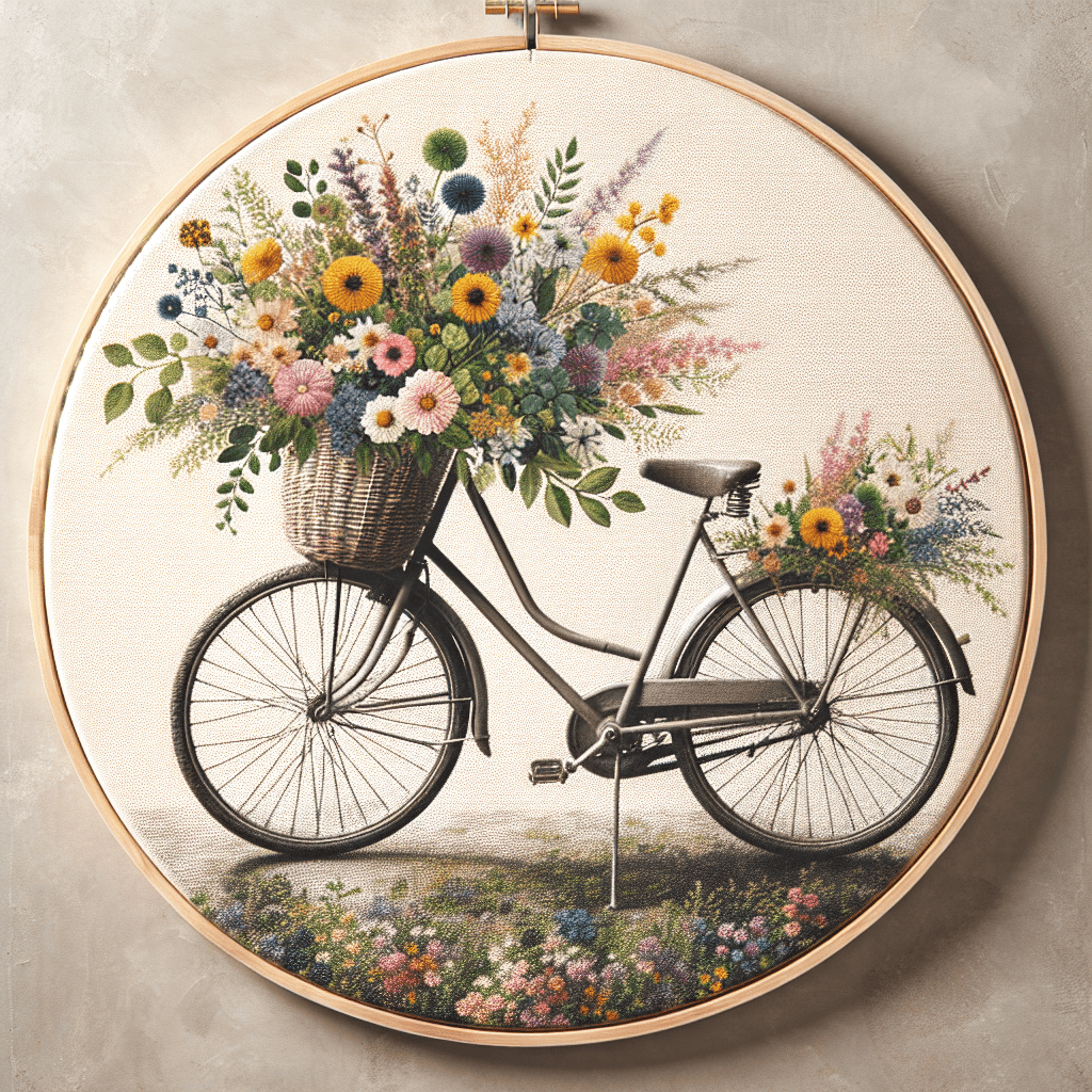 Retro Bicycle Adventure Paint By Number