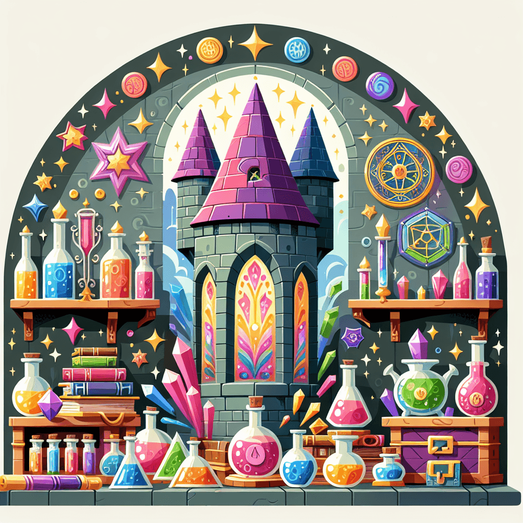 Wizard's Spellbound Tower DIY Paint By Numbers