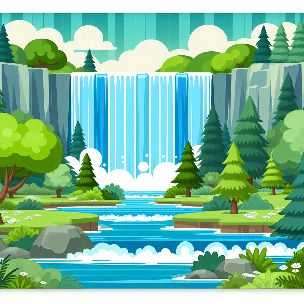 Whimsical Waterfall Wonders Painting Number Kit