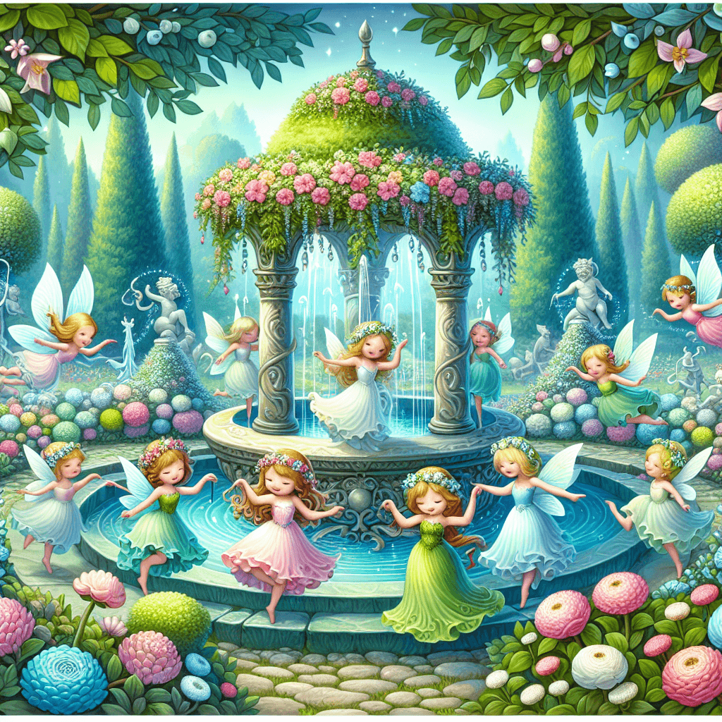 Fairy Fountain Frolic Paint By Numbers Kits