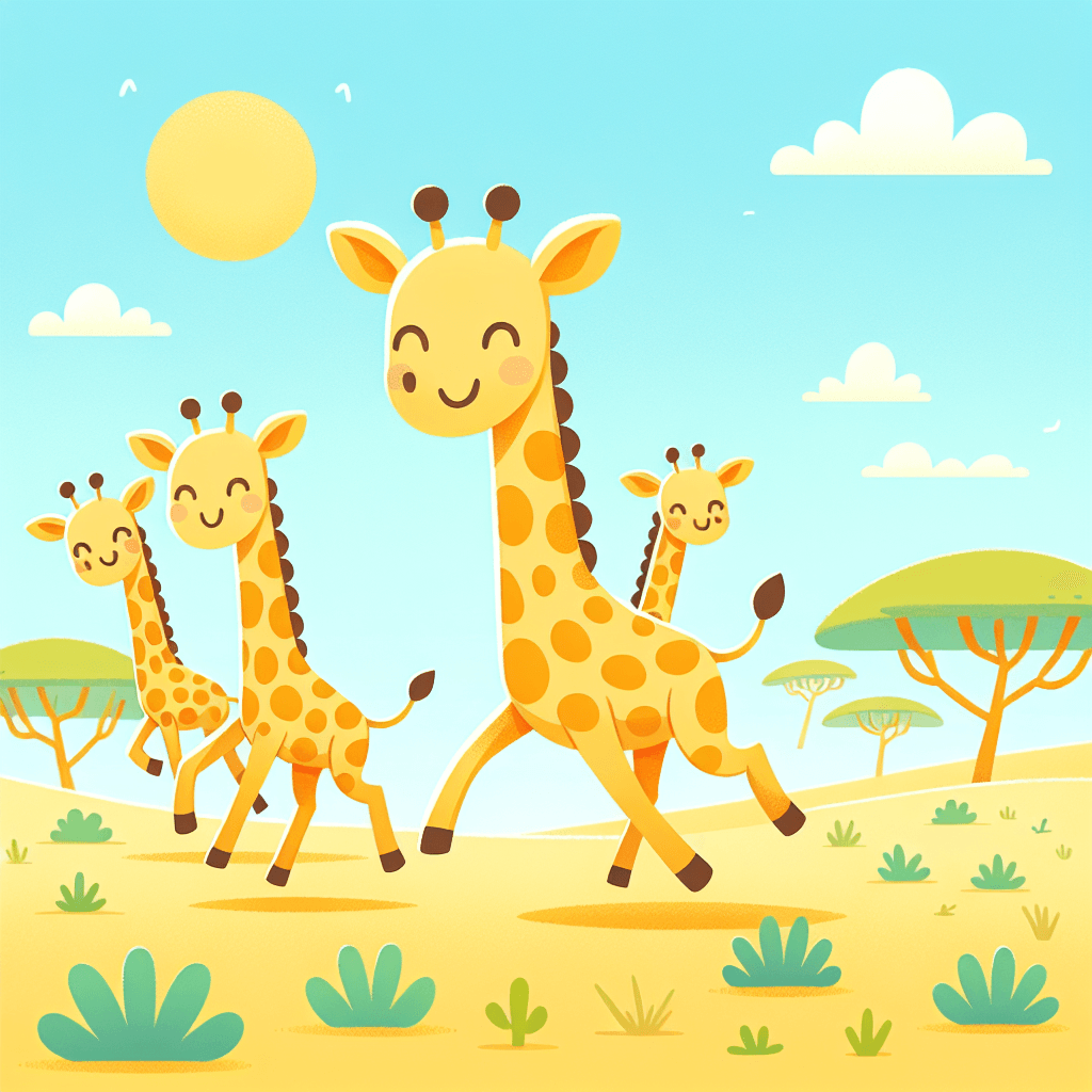Gallivanting Giraffes Painting Number Kit