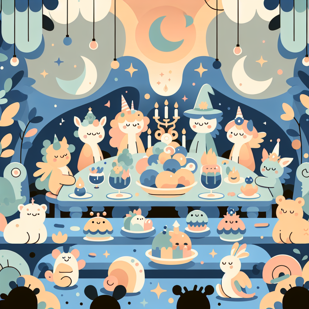 Fantasy Feast Festival Paint By Numbers Art