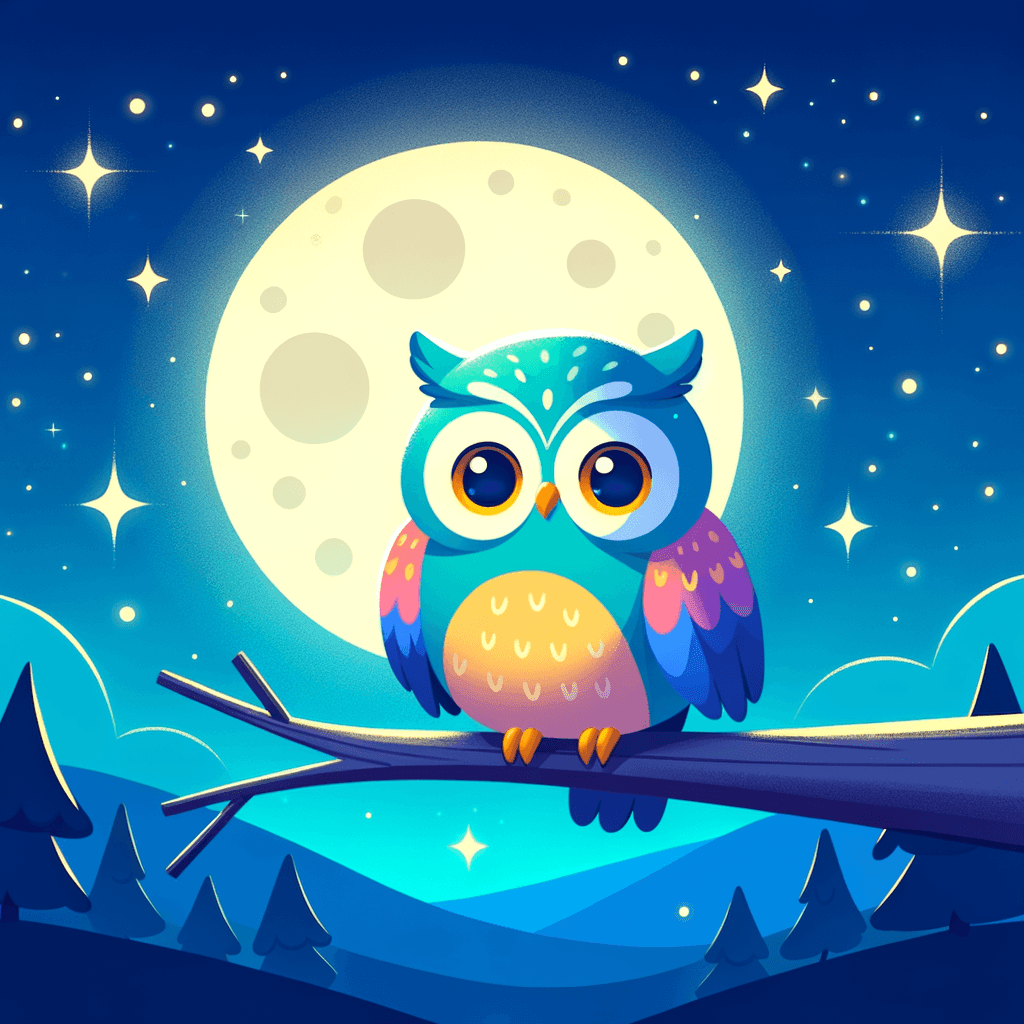 Curious Owl In The Moonlight Paint By Number