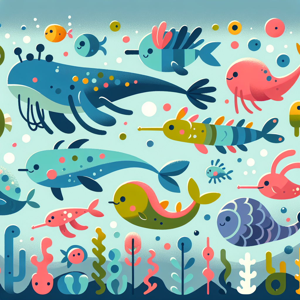 Silly Sea Creature Parade Paint By Numbers Kits