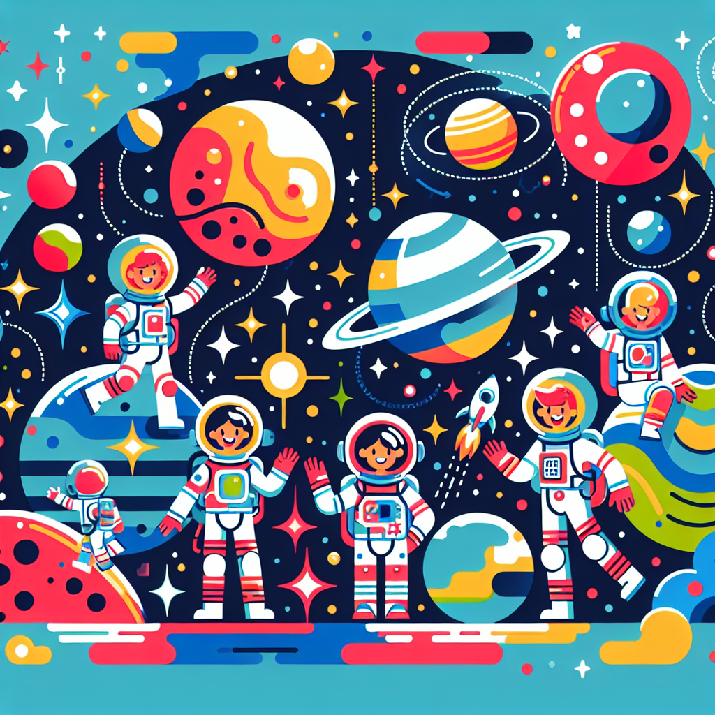 Space Explorers League Painting Number Kit