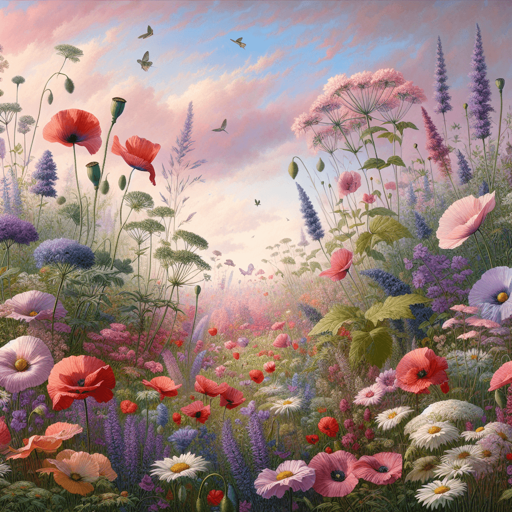 Wildflower Meadow Retreat Number Painting