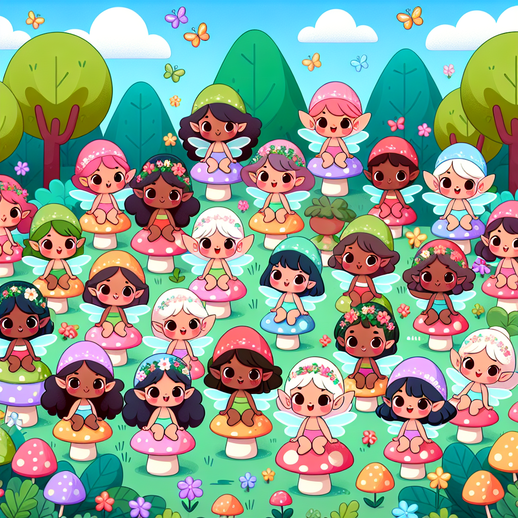 Forest Fairy's Gathering Paint By Color