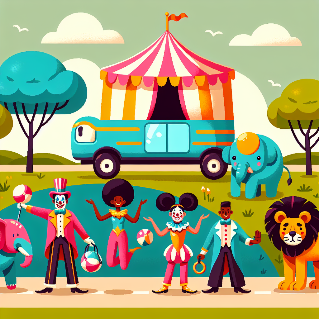 Circus Caravan Journey DIY Paint By Numbers