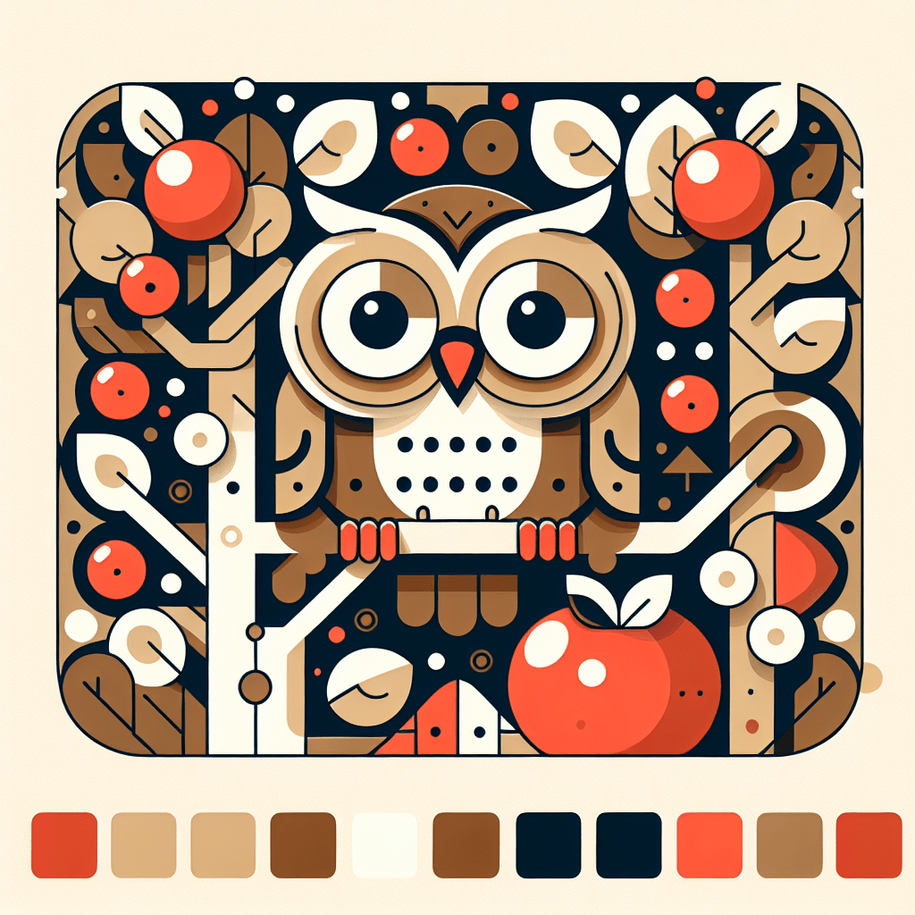 Orchard Owls Paint By Number