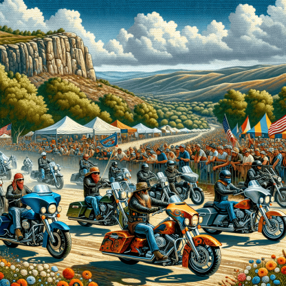 Sturgis Motorcycle Rally - USA Paint By Color