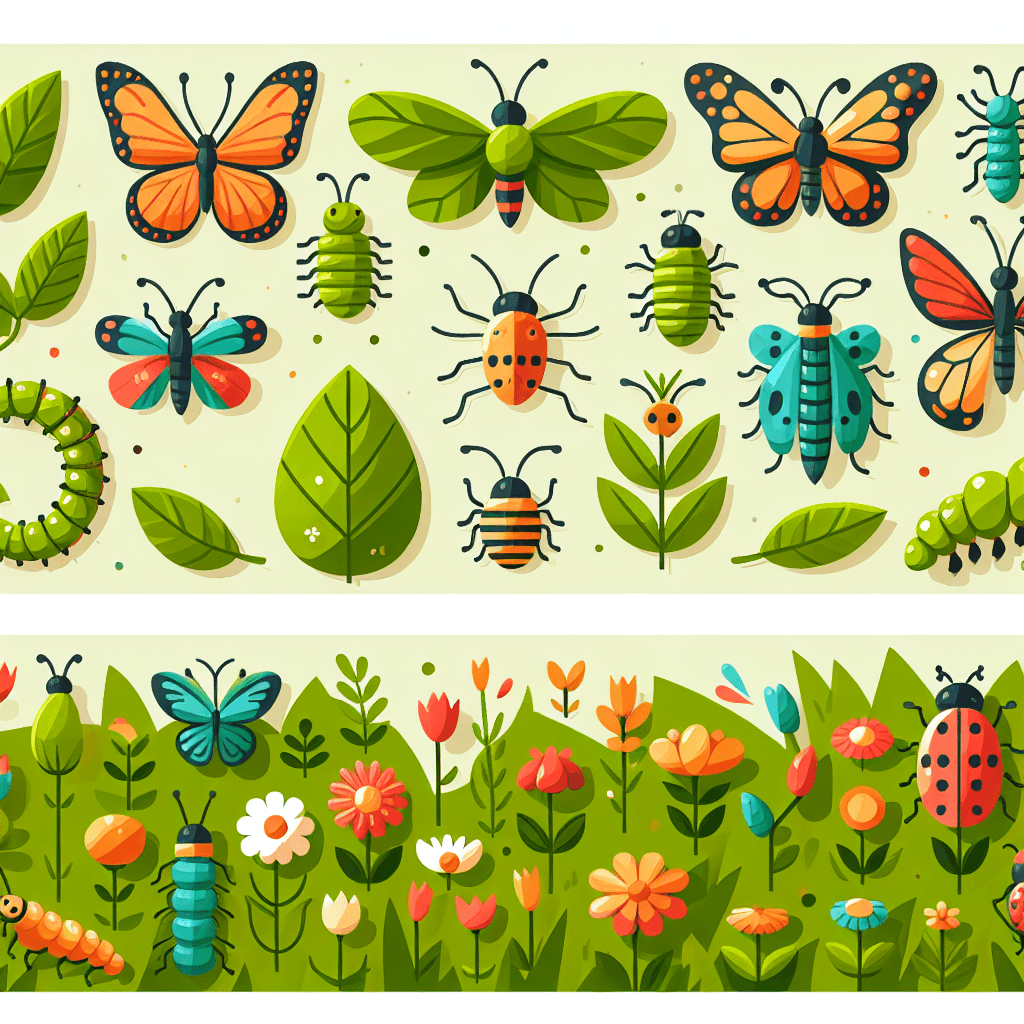 Backyard Bug Safari Paint By Number