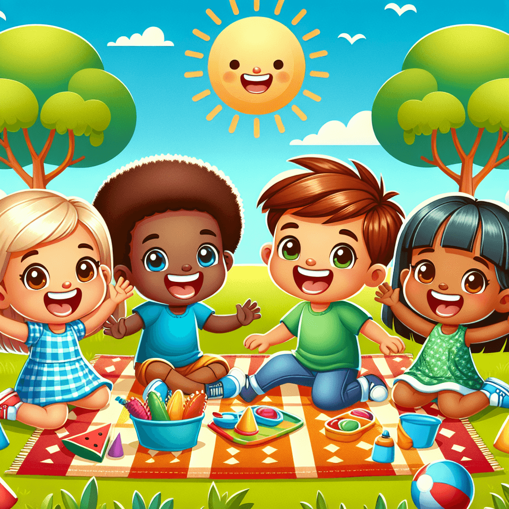Adventurous Picnic In The Park Numbered Painting Kits