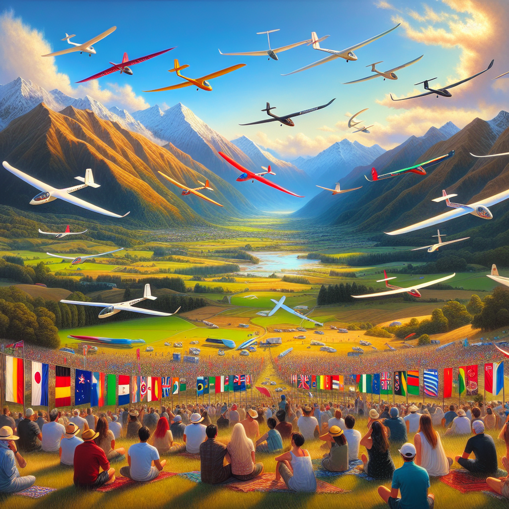 Omarama Glider Festival - Omarama, New Zealand Paint By Color