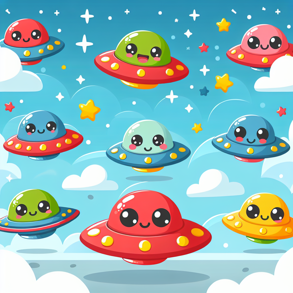 Silly Saucers Paint By Number
